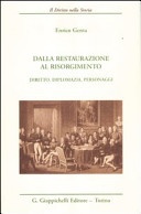 Dalla restaurazione al risorgimento. dir
