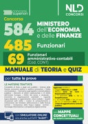 Concorso 548 ministero dell'economia e delle finanze di cui 485 funzionari. manuale per il profilo da 69 funzionari amministrativo contabili (cod. cont) 