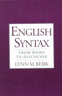English syntax: from word to discourse