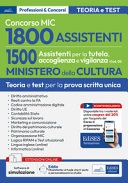 Concorso mic. 1500 assistenti alla tutela, accoglienza e vigilanza