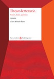 Il testo letterario. generi, forme, questioni 