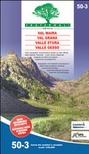 Carta n. 50.3. val maira, grana, stura e gesso. carta dei sentieri e stradale 1:50.000