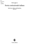 Storia costituzionale italiana. dallo statuto albertino alla repubblica (1848-2001)